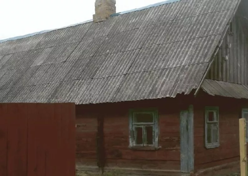 дешево деревянный дом в 2км от г.Пружаны (для дачи) дерев.Семенча