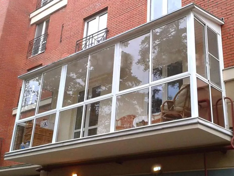 Внимание! Алюминиевые раздвижные балконные рамы. ПВХ рамы на балкон! 3