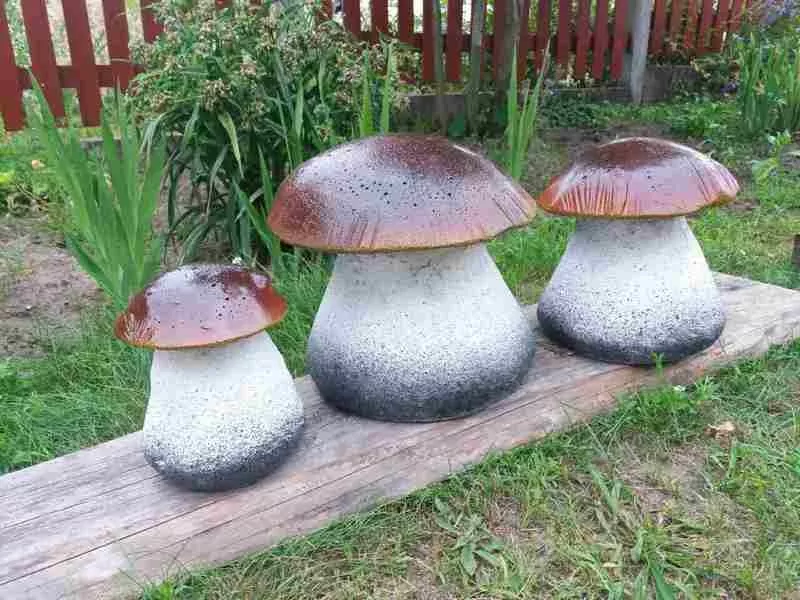 Красивые грибочки - декор для дачи,  сада,  участка 4