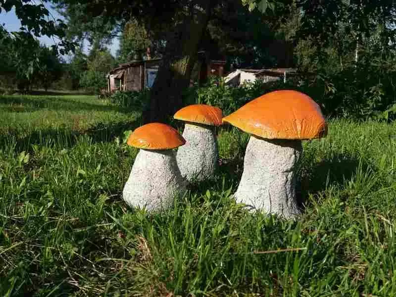 Красивые грибочки - декор для дачи,  сада,  участка 5